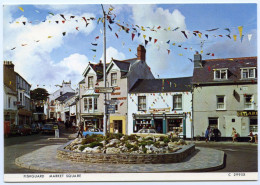 FISHGUARD : MARKET SQUARE - THE ABERGWAUN HOTEL, MARTIN NEWSAGENT (10 X 15cms Approx.) - Pembrokeshire