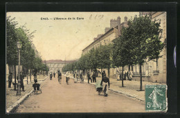 CPA Creil, L`Avenue De La Gare  - Creil
