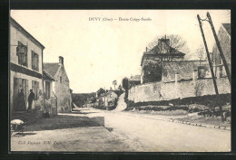 CPA Duvy, Route Crèpy-Senlis, Vue De La Rue  - Senlis