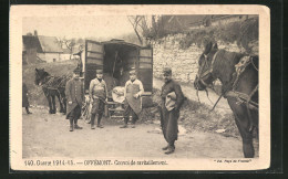 CPA Offémont, Guerre 1914-15, Convoi De Ravitaillement  - Other & Unclassified