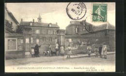 CPA Senefontaine-Saint-Martin-le-Noed, Ensemble Des Deux Écoles Et La Mairie  - Autres & Non Classés