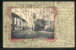 AK Hechingen, Strassenpartie Beim Marktplatz  - Hechingen