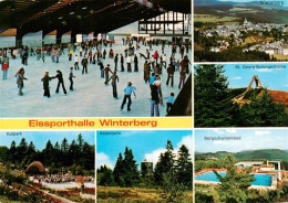 73942959 Winterberg__Hochsauerland_NRW Eissporthalle Panorama Skisprungschanze K - Winterberg