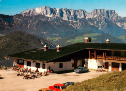 73942942 Berchtesgaden Berggaststaette Oberahornkaser Mit Untersberg Rossfeldhoe - Berchtesgaden