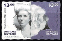 New Zealand 2018 Suffrage  Set Of 2 MNH - Unused Stamps