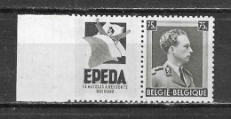 PU100**  Leopold III Col Ouvert - Epeda  - MNH** - LOOK!!!! - Nuevos