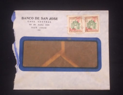 C) 1954, URUGUAY. INTERNAL MAIL BANK OF SAN JOSE. DOUBLE STAMP CITADEL OF MONTEVIDEO AG. - Uruguay