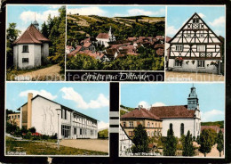 73863078 Dittwar Kapelle Panorama Fachwerkhaus Schulhaus Kirche Mit Pfarrhaus Di - Tauberbischofsheim