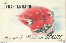 AT / Depliant Poster PUBLICITAIRE Technique AUTOMOBILE DYNA PANHARD Voiture Sport Auto Fac Similé Collection - Publicités