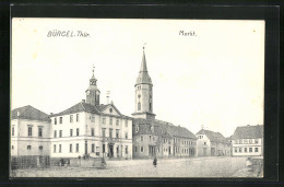 AK Bürgel I. Thür., Markt Mit Rathaus Und Kirche  - Other & Unclassified