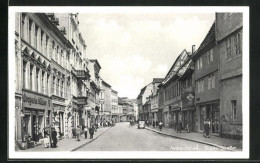 AK Aschersleben, Blick In Die Breite Strasse  - Aschersleben