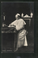 AK Papst Pius XI. In Seinem Arbeitszimmer  - Papas