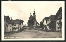 AK St. Veit Im Pongau, Dorfplatz Mit Kirche  - Sonstige & Ohne Zuordnung