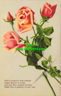 R603475 Held In Memory Fond Embrace. Roses. Series No. 500. 1911 - Mundo