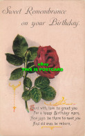 R603884 Sweet Remembrance On Your Birthday. P. E. A. P. Series B 164. 1917 - Mundo