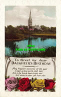 R603949 To Greet My Dear Daughter Birthday. RP. Postcard - Mundo