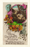 R603953 Loving Greetings On My Dear Daughters Birthday. RP. Postcard - Mundo