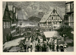 73755089 Oberwesel Rhein Weinmarkt-Weinfest Fachwerkhaus Oberwesel Rhein - Oberwesel