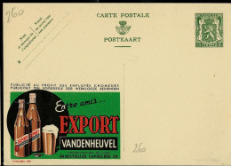 Publibel Neuve N° 260 ( Bier - Bière : EXPORT  Vandenheuvel) - Werbepostkarten