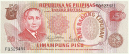 Philippines - 50 Piso - ND ( 1970s ) - Pick 156.a - Unc. - Sign. 8 - Serie FQ - ANG BAGONG LIPUNAN ( 1974 - 1985 ) - Filipinas