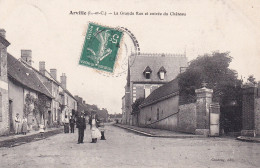 Arville (41 Loir Et Cher) La Grande Rue Et Entrée Du Château - édit. Coudray - Autres & Non Classés