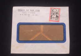 C) 1966. URUGUAY, INTERNAL MAIL BANCO DE SAN JOSE. STAMP OF LUIS BATLLE BERRES. XF - Uruguay