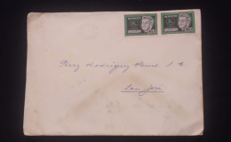 C) 1965, URUGUAY, INTERNAL MAIL, DOUBLE STAMP IN TRIBUTE TO KENNEDY. - Uruguay