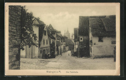 AK Kitzingen A. M., Blick In Die Alte Poststrasse  - Kitzingen