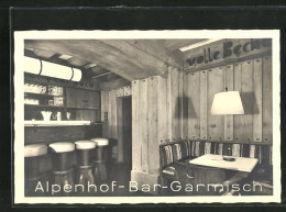 AK Garmisch, Park-Hotel Alpenhof, Bar  - Sonstige & Ohne Zuordnung