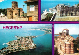 73597721 Nessebar Nessebyr Nessebre Alte Kirchen Halbinsel Fliegeraufnahme  - Bulgaria