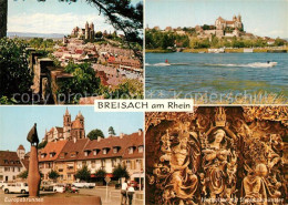 73597241 Breisach Rhein Panorama Rheinpartie Europabrunnen Hochaltaar Mit Stepha - Breisach