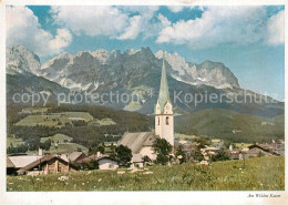 73597223 Ellmau Tirol Mit Kirche Und Wildem Kaiser Ellmau Tirol - Autres & Non Classés