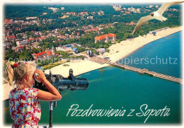 73597137 Sopot Fliegeraufnahme Fernrohr Schwalbe Sopot - Pologne