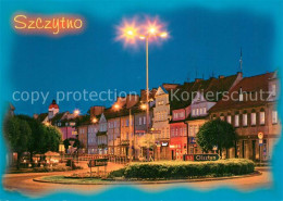 73597117 Szczytno Haeuserpartie In Der Innenstadt Nachtaufnahme Szczytno - Polen