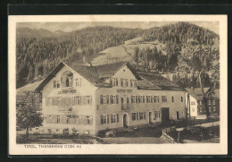 AK Thannheim, Gasthof Zur Post Und Bewaldete Hänge  - Autres & Non Classés