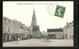 CPA Beaune-la-Rolande, La Place Du Marché  - Beaune-la-Rolande