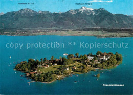 73596847 Fraueninsel Chiemsee Fliegeraufnahme Mit Kloster Frauenwoerth Hochfelln - Other & Unclassified