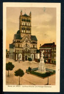 AK Neuss 1923 Quirinusmünster Und Kriegerdenkmal, Coloriert (PK0289 - Autres & Non Classés