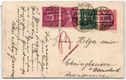 Deutsches Reich 158, 160, 198 Auf Postkarte Geprüft Infla #JX175 - Otros & Sin Clasificación