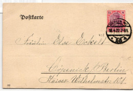 Deutsches Reich 198 Auf Postkarte Als Einzelfrankatur Geprüft Infla #JX186 - Other & Unclassified