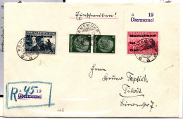 Memel Lokalaus. I, IV Auf Brief Als Mischfrankatur Attest Dr. Klein BPP #JX204 - Memel (Klaïpeda) 1923