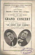 XD // Vintage // Rare PROGRAMME Concert DOMART-EN-PONTHIEU // AMIENS Le SERVITEUR De BONAPARTE - Programme