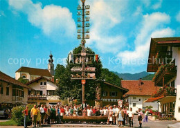 73596702 Ruhpolding Dorfplatz Mit Maibaum Ruhpolding - Ruhpolding