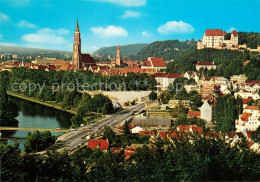 73596640 Landshut Isar Stadtblick Mit St Martinskirche Und Burg Trausnitz Landsh - Landshut