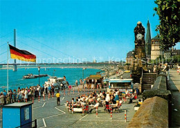 73596263 Duesseldorf Rheinufer Mit Oberkasseler Bruecke Duesseldorf - Duesseldorf