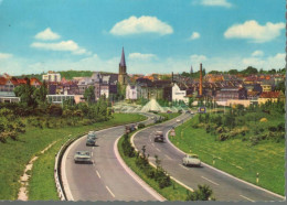 Germany Aachen. Autobahn – Verteilerring. Motorway – Distribution Ring.  Illustrated View Posted Postcard - Aachen