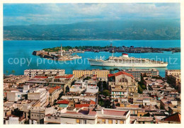 73596119 Messina Panorama Dampfer Cristoforo Colombo Messina - Andere & Zonder Classificatie