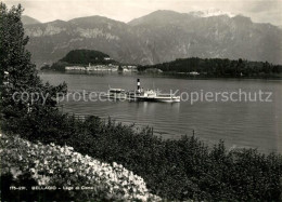 73596107 Bellagio Lago Di Como Panorama Blick Ueber Den Comersee Dampfer Alpen B - Andere & Zonder Classificatie