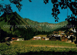 73595949 Baad Mittelberg Kleinwalsertal Panorama Mit Guentlispitze Und Hochstarz - Autres & Non Classés