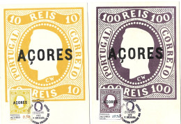 Centenário 1º Selo Açores - Maximum Cards & Covers
